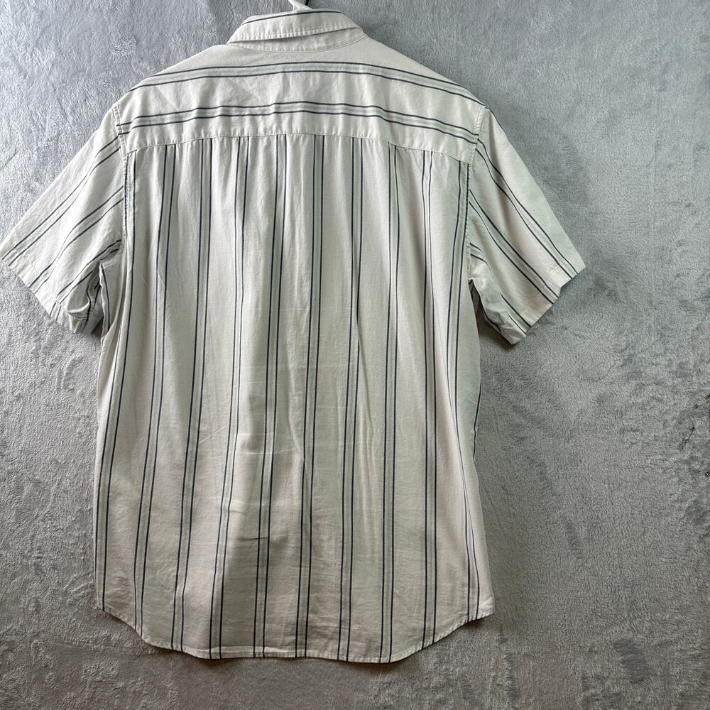 Club Monaco Men's Slim Fit Striped Button Down Shirt - Size Medium - Picture 4 of 7